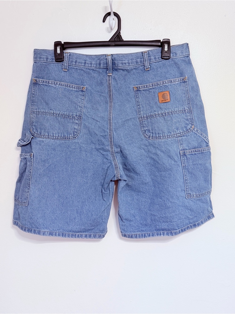 Carhartt Blue Denim knee Shorts Size 38